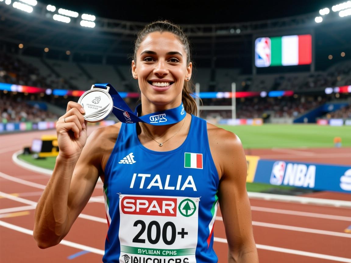 意大利田径选手优雅出众，收获银牌